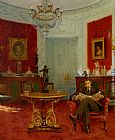 Famous Interior Paintings - Self Portrait in an Interior